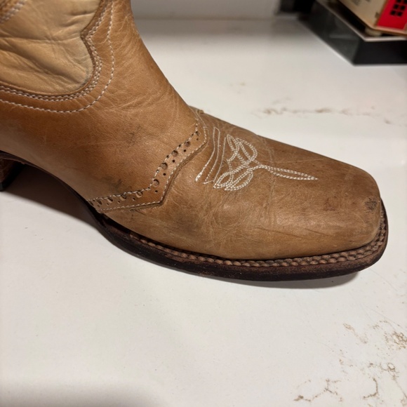 Women’s Innovacion Brown Leather Cowboy Western Heart Boots sz 26/9 Modelo 1820 - Picture 9 of 16